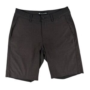 Travis Mathew Shorts Mens 30 Charcoal Gray Casual‎ Golf Lightweight Stretch